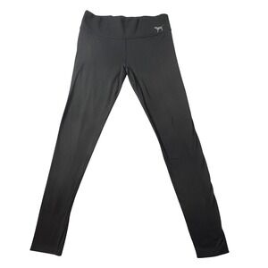 Victoria's Secret PINK Leggings Women XS Black Yoga Pants Glitter Athleisure